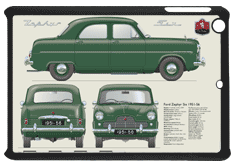Ford Zephyr Six 1951-56 Small Tablet Covers